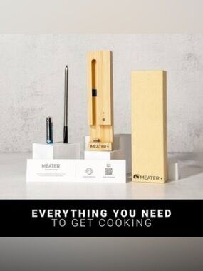 MEATER Wireless Meat Thermometer Set - Light Wood & Silver